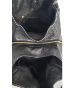 Coach Madison Phoebe black pebbled leather shoulder bag