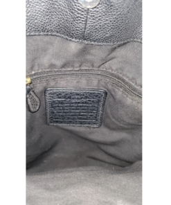 Coach Madison Phoebe black pebbled leather shoulder bag