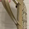 Coach Laura Secret Admirer signature tote gold and khaki